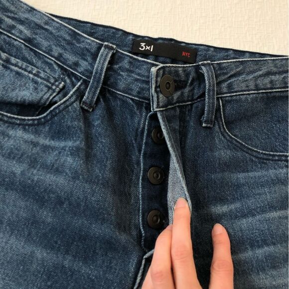 3x1 Higher Ground Gusset Cropped Flared Jeans Size 25 in Elvia 70s Boho Gypsy - Picture 8 of 15